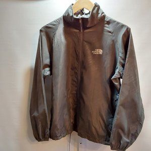 North Face Gray Wind Breaker Women's Size Medium
